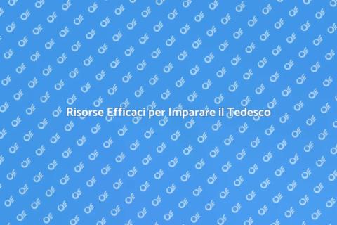 Materiale Didattico per il Tedesco