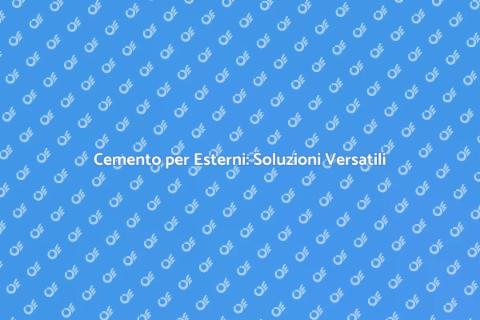 Pavimentazione in Cemento per Esterni