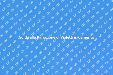 Rimuovere Vialetto in Cemento Facile