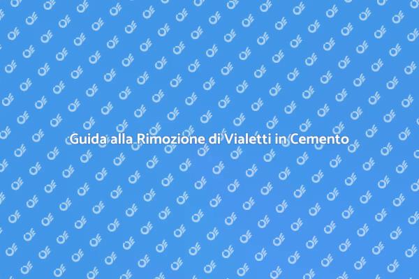 Rimozione Vialetto in Cemento: Ecco Come
