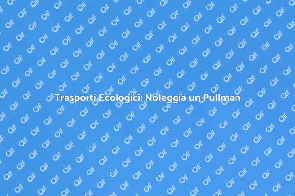 Pullman con Autista per Viaggi Sostenibili