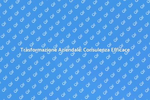 Consulenza per Ristrutturazione Aziendale