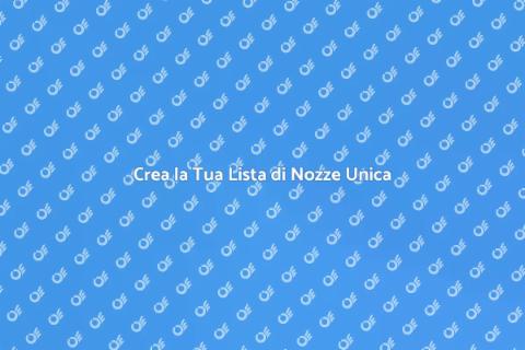 Lista di Nozze Personalizzata