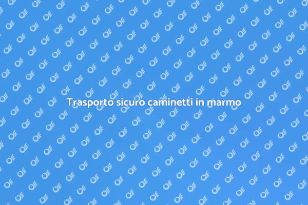 Eleganza nel trasporto di caminetti