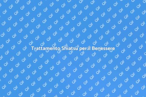 Massaggio Shiatsu Personalizzato