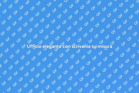 Scrivania su misura in teak per ufficio