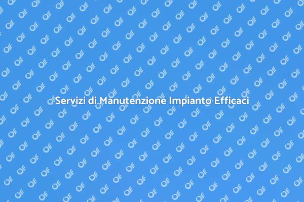 Manutenzione Impianto: Comfort Garantito
