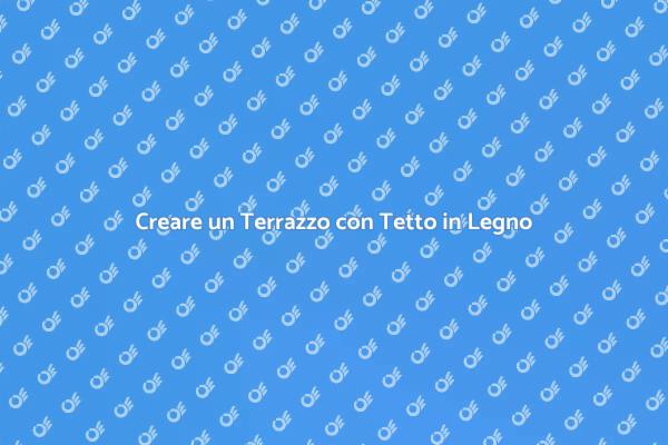 Messa in Opera di un Tetto in Legno
