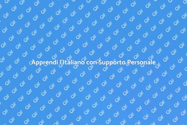 Impara l'Italiano con un Tutor Personale