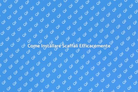 Installare uno Scaffale: Guida Pratica
