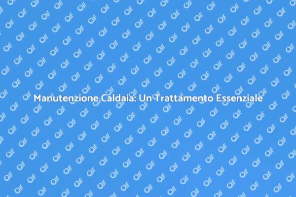 Manutenzione Caldaia: Sicurezza e Risparmio