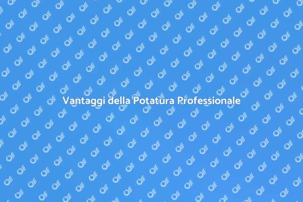 Perché Scegliere la Potatura Professionale?