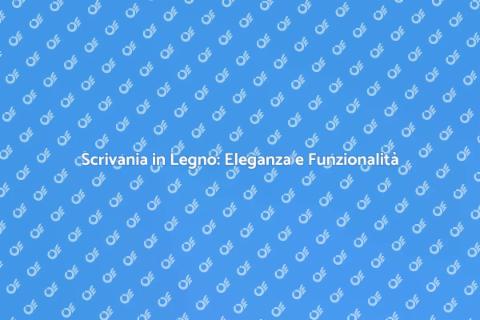 Scrivania in Legno Massello: Stile Unico