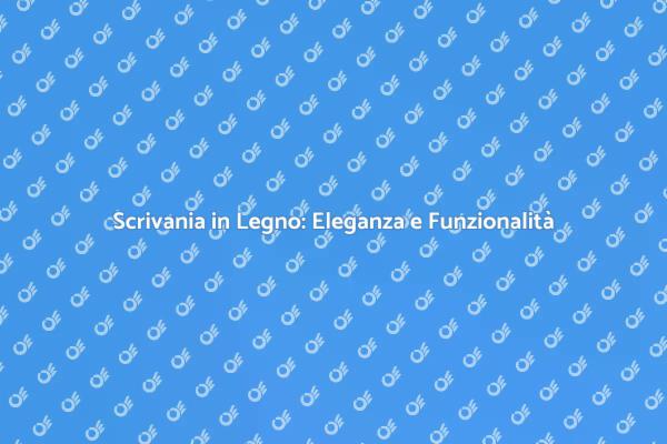 Scrivania con Cassettiera: Un Must-Have