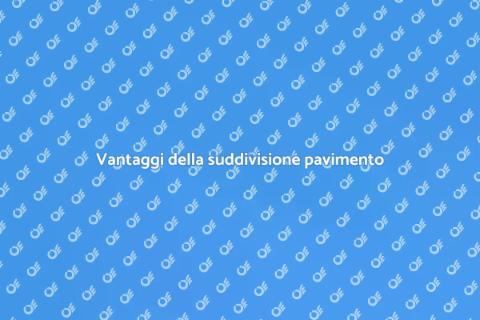 Pavimento in resina: suddivisione efficace