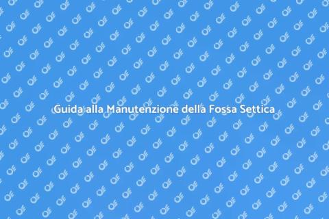 Manutenzione Fossa Settica Essenziale