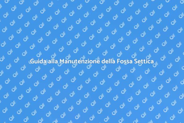 Manutenzione della Fossa Settica: Guida Essenziale