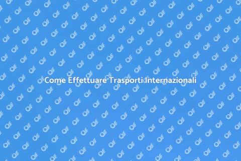 Trasporto Internazionale: Guida Completa