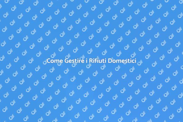 Rifiuti Domestici: Importanza e Soluzioni