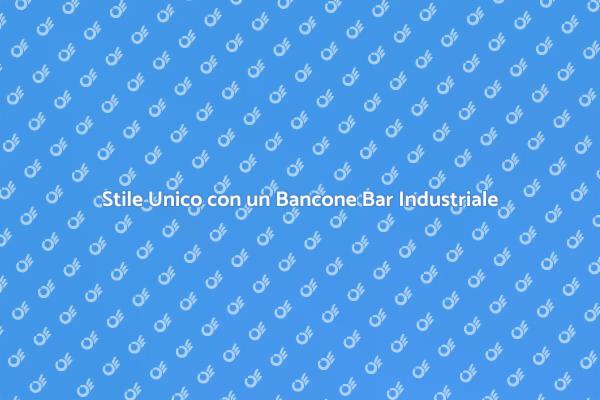 Trasforma il Tuo Spazio con un Bancone Bar