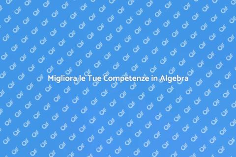 Insegnante di Algebra per Tutti