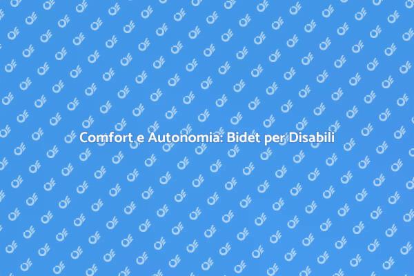 Innovativo Bidet per Disabili con Schienale