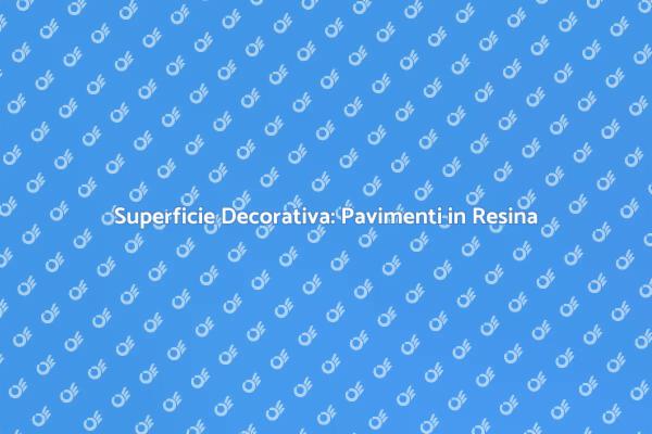 Trasforma i tuoi Spazi con la Resina