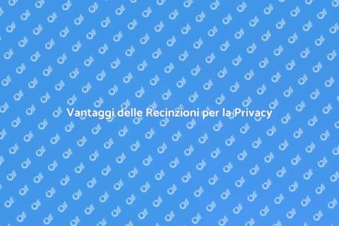 Recinzioni per Protezione Visiva