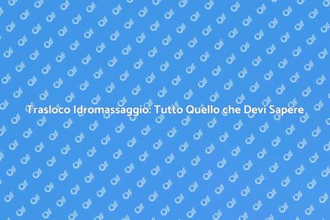 Trasportare un Idromassaggio Facile