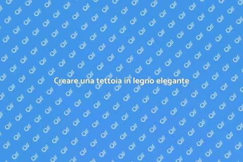 Tettoia in legno di design per esterni