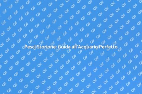 Acquario Ideale per Pesci Storione