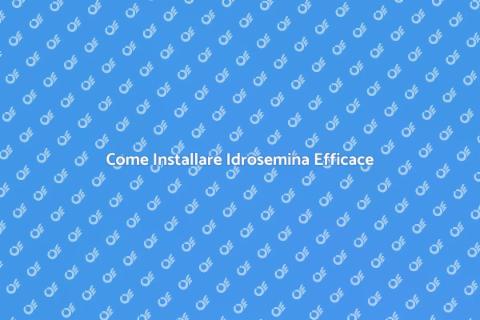Idrosemina: Guida all'Installazione Verde