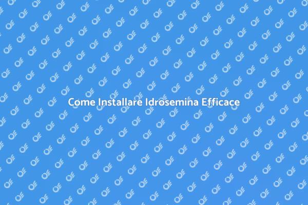 Guida all'Idrosemina per il Verde