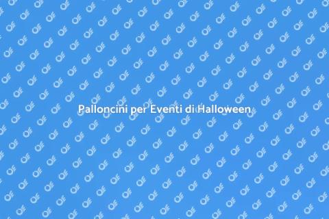 Maschera di Palloncini per Halloween