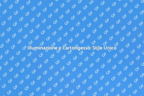 Posa Cartongesso con Illuminazione