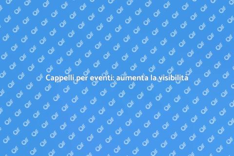 Cappelli promozionali per eventi