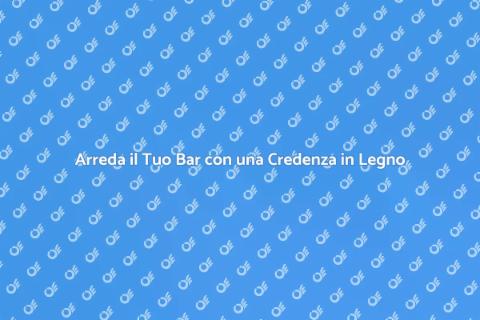Credenza in Legno per Arredamento Bar