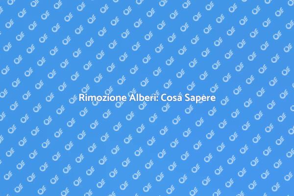 Come Rimuovere un Albero in Sicurezza
