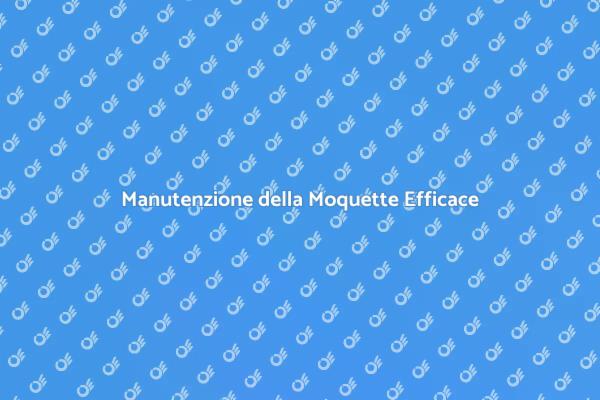 Mantieni la tua Moquette Sempre Pulita