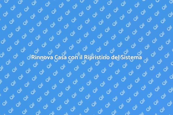 Ristrutturazione e Ripristino della Casa