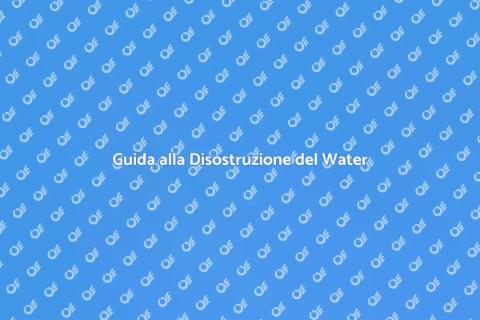 Disostruzione Water: Guida Pratica