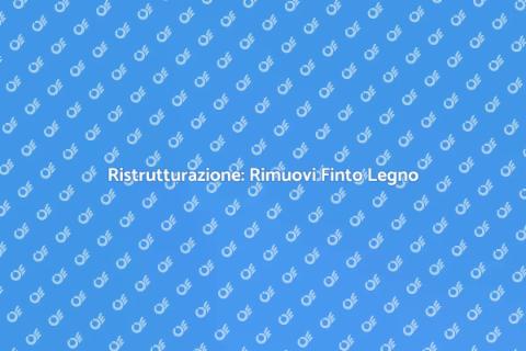 Rimozione Pavimento Finto Legno