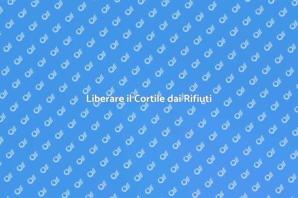 Rifiuti nel Cortile? Ecco Come Rimuoverli