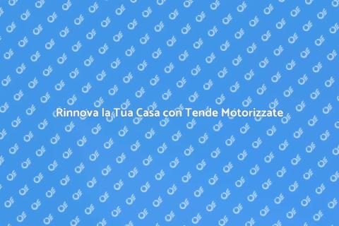 Tende a Pannelli Scorrevoli Motorizzati