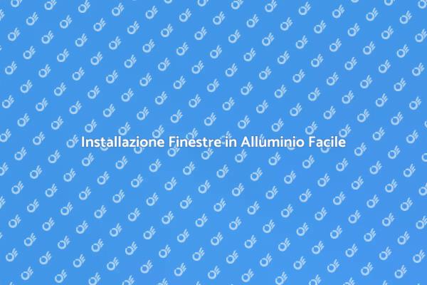 Ristrutturazione: Finestre in Alluminio