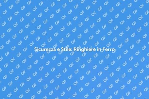 Ringhiere per Scale Esterne in Ferro