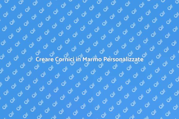 Cornici in Marmo: Stile e Design