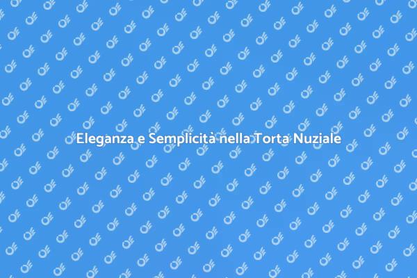 Minimalismo nella Torta Nuziale
