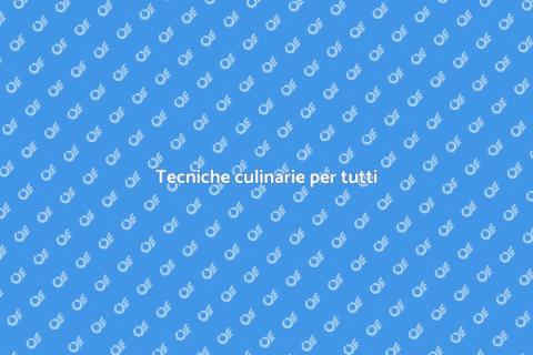 Competenze per l'istruzione culinaria