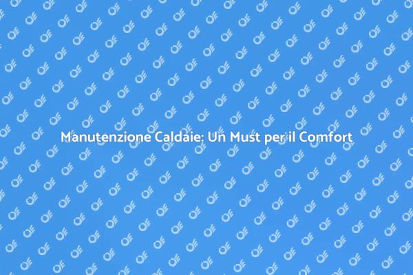 Caldaie a Camera Aperta: Assistenza Necessaria